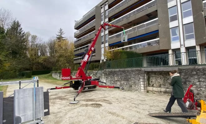 Levage de plaque de Marbre - Granit sur Grenoble